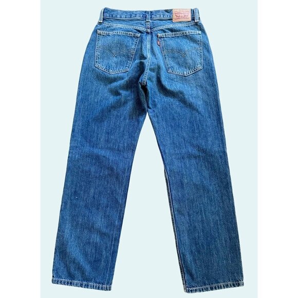 LEVI'S Low Pro Straight Distressed Slouchy Relaxed Mid Rise Jeans Size 28 - Picture 6 of 8